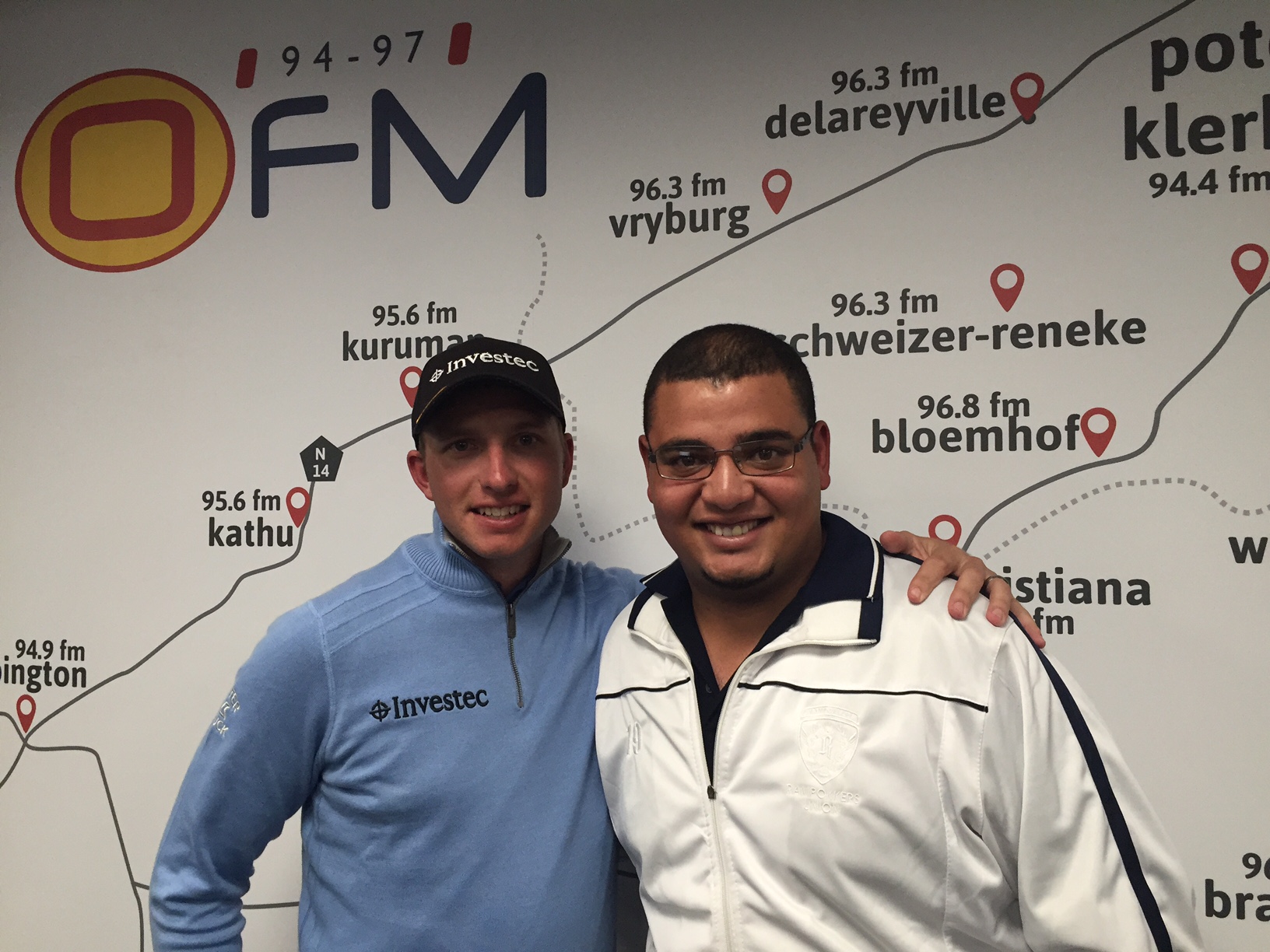 Adrian Botha with Dean Burmester Adrian Botha with Dean Burmester