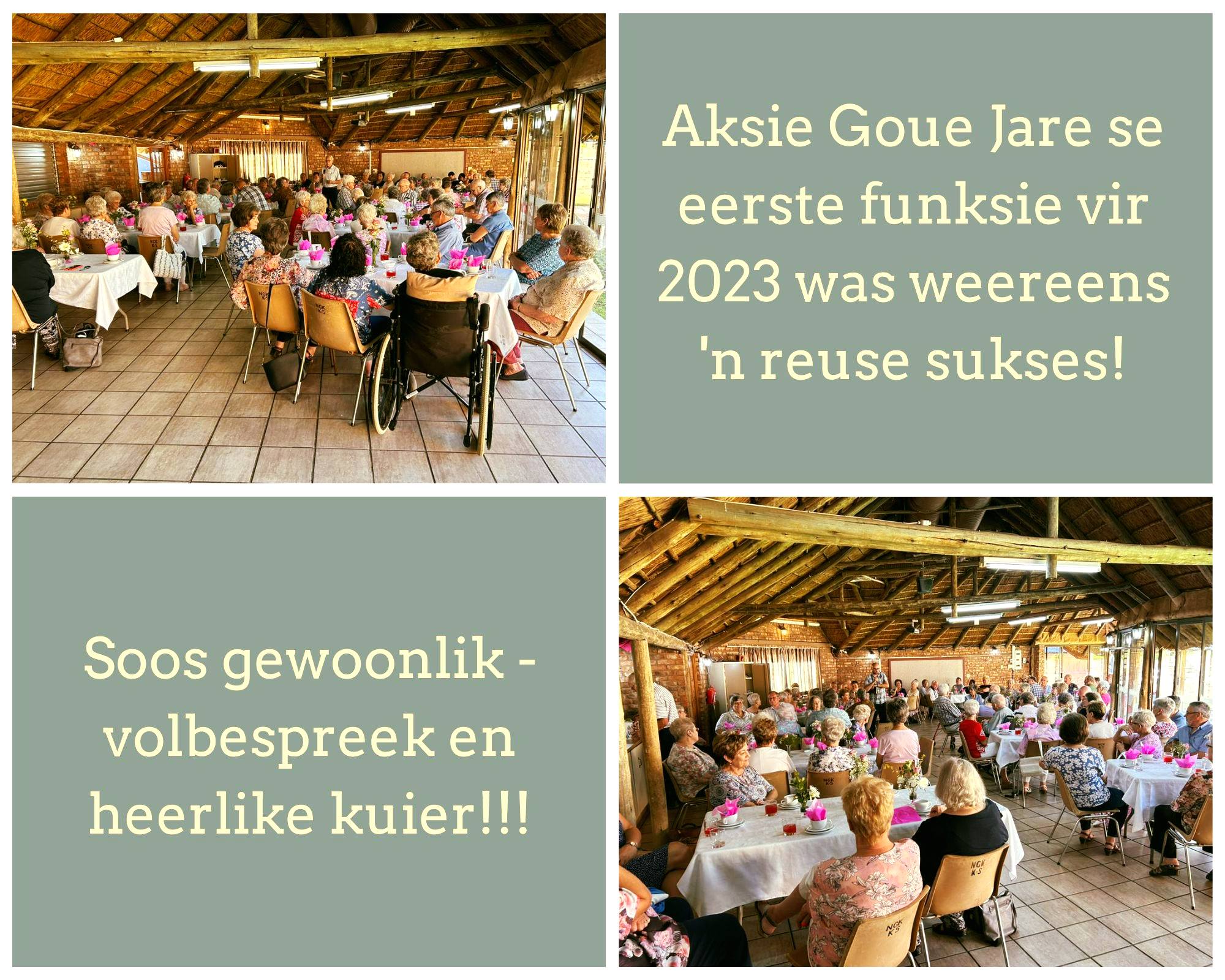 Kimberley-Harmonie se Aksie Goue Jare is op die senior lidmate gerig.