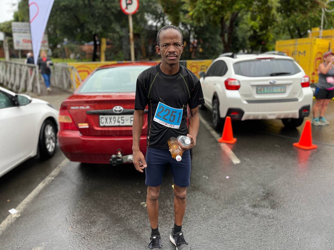 Furthermore, the men's 42.2km winner, Pule Hlabahlaba from Theunissen