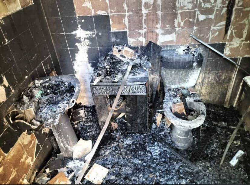 Badkamer brand Brits Gereformeerd Kerk pastorie