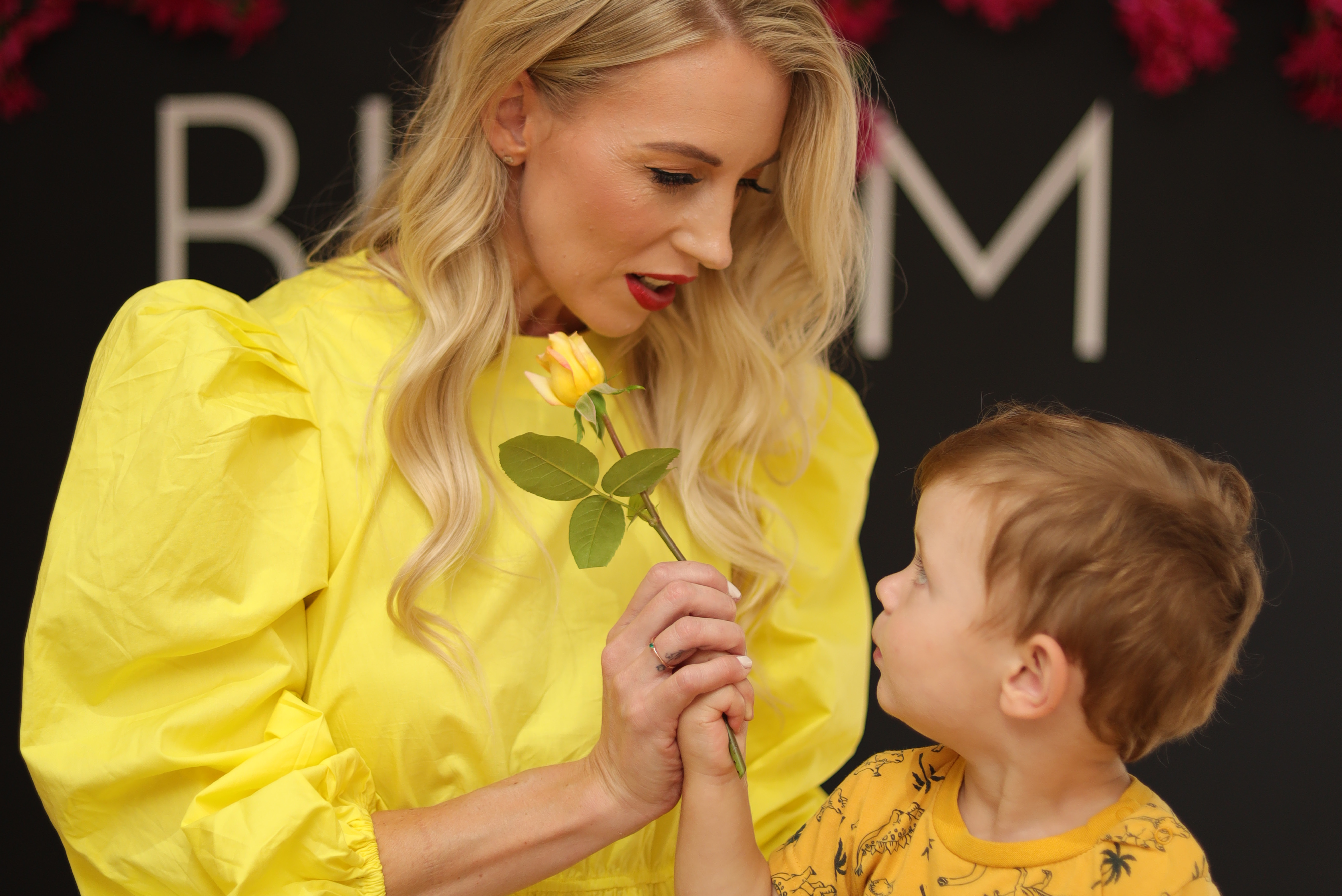 Chane Moffat with her son Luke.