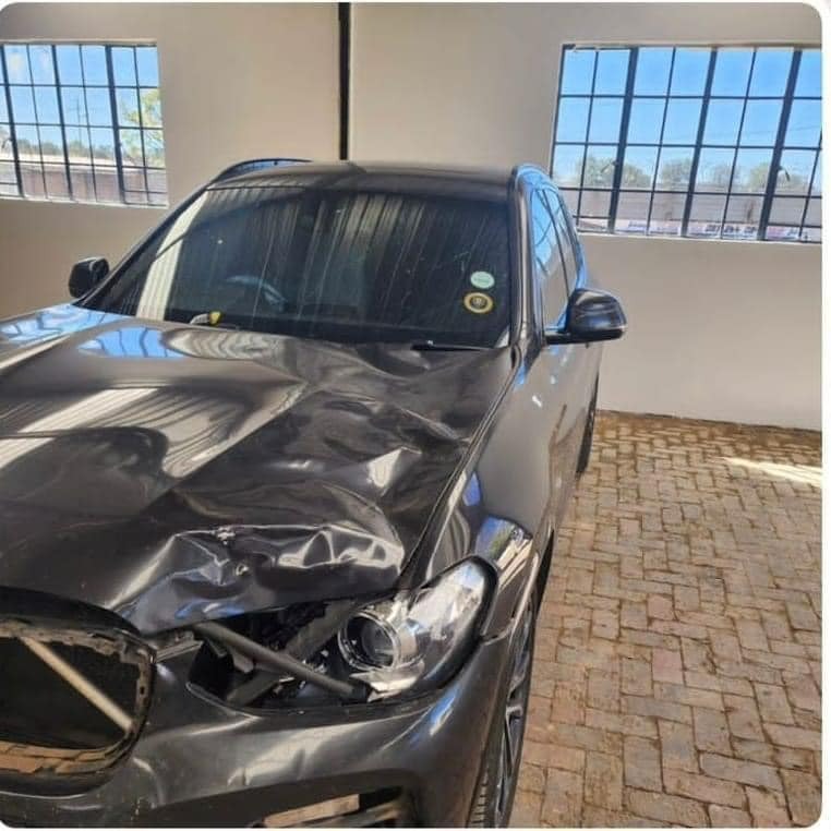 The mayor's car that was involved in the accident.