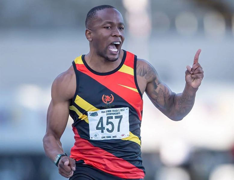 Simbine breezes to 100m gold at SA Champs | News Article
