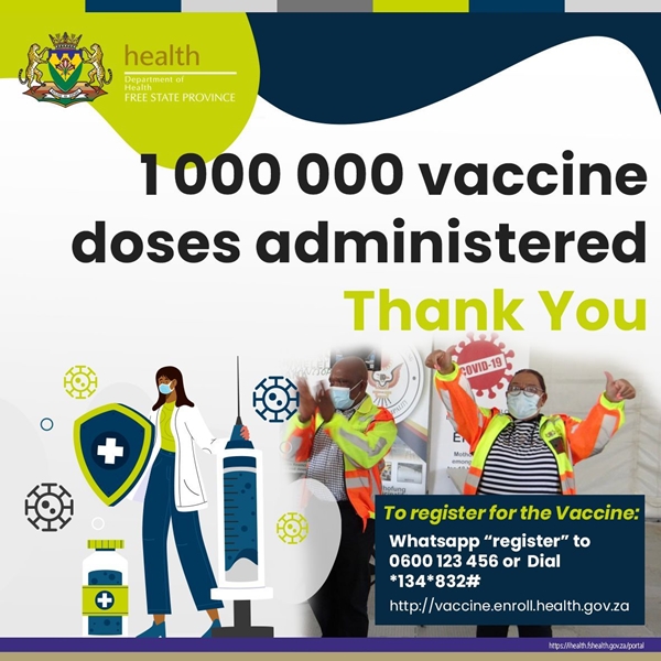 #OwnYourLife: FS reaches a million #Covid19 vaccinations | News Article