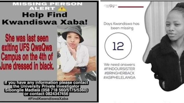Progress made with #missing UFS student’s case Progress made with #missing UFS student’s case | News Article