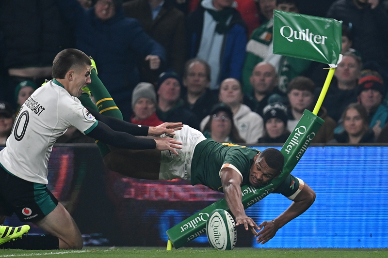 Springboks tame ill-disciplined Irish to end 13-year Dublin drought