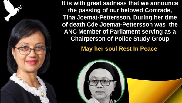 Joemat-Pettersson onthou vir haar toewyding | News Article