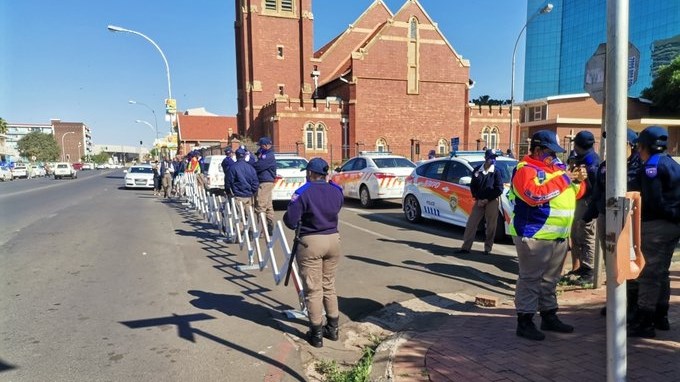 #MetroPolice trainees join demonstrations against Mangaung | News Article