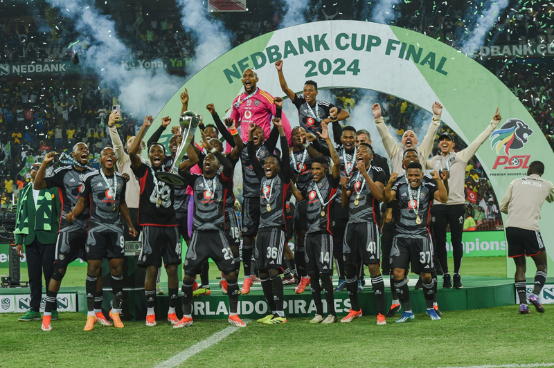 Pirates score late winner to defend their Nedbank Cup title OFM