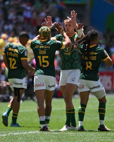Blitzboks sail into Cape Town Sevens semi-final unbeaten
