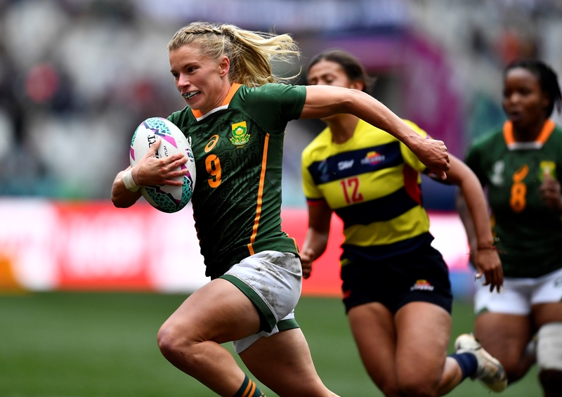 Roos leads the charge as SA beat Colombia for first win at RWC Sevens | News Article