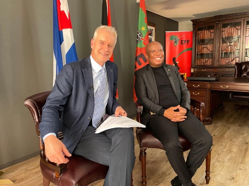Malema waarsku in BBC-onderhoud anargie is Suid-Afrika se voorland | News Article