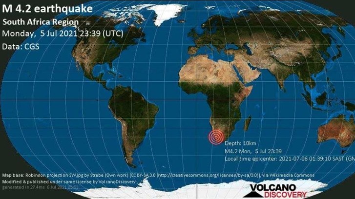 Moderate earthquake hits Northern Cape Moderate earthquake hits Northern Cape | News Article