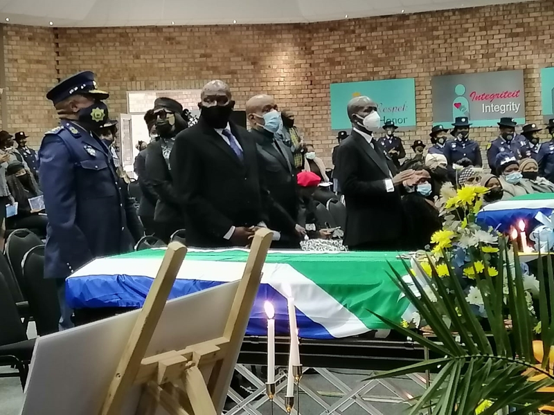 Police Minister attends funeral of two NW police officers | News Article