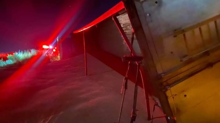 Grain truck overturns on N1 Grain truck overturns on N1 | News Article
