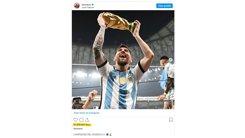 Messi's Insta Photo Beats Egg As Most-liked Picture Ever | OFM