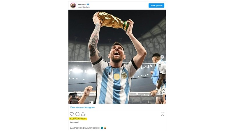 Messi's Insta photo beats egg as most-liked picture ever | News Article