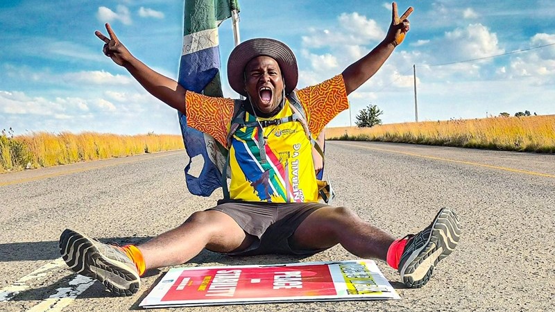 Man walks through Free State to restore peace, stability Man walks through Free State to restore peace, stability | News Article