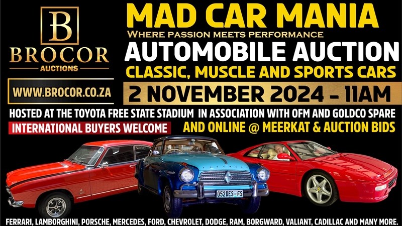 Diarise the Brocor Mad Car Mania Auction!  | News Article