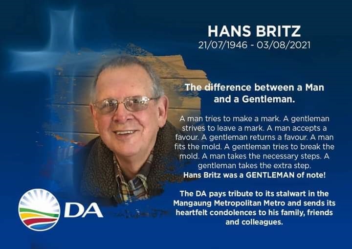 DA councillor passes away due to #Covid19 | News Article