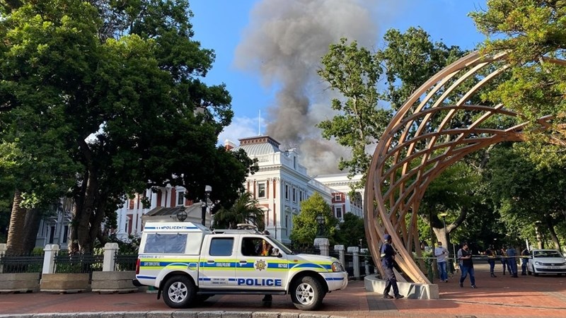 Firefighters battling to contain blaze at Parliament Firefighters battling to contain blaze at Parliament | News Article