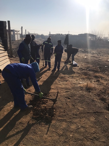Groundwork starts to assist struggling Bfn family with toilet | News Article