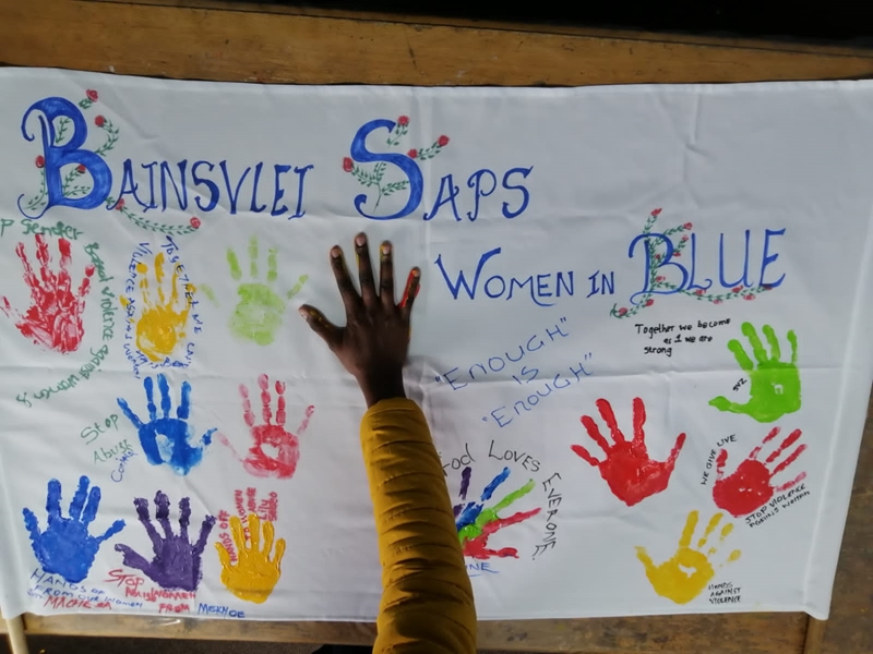 Bfn women in blue encourage reporting of #GBV cases | News Article