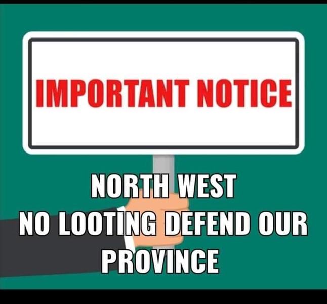 NW residents caution against looting | News Article