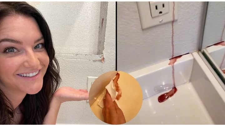 Weird Wide Web - This bathroom wall somehow bleeds! | News Article