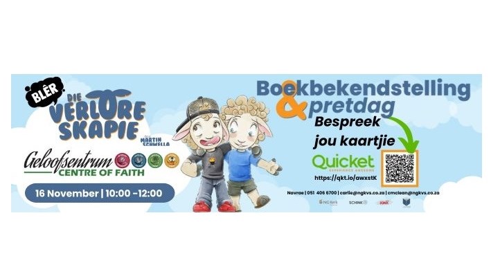 Boekbekendstelling van ‘Die Verlore Skapie’ by Universitas Geloofsentrum Boekbekendstelling van ‘Die Verlore Skapie’ by Universitas Geloofsentrum | News Article