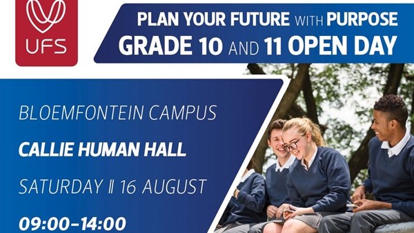 Hier begin jou toekoms: UV Opedag vir Graad 10 & 11-leerders Hier begin jou toekoms: UV Opedag vir Graad 10 & 11-leerders | News Article