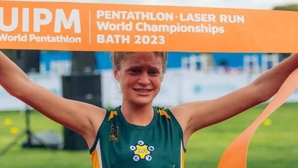 Bloemfonteinse meisie nuwe wêreldkampioen in laserpistoolhardloop | News Article