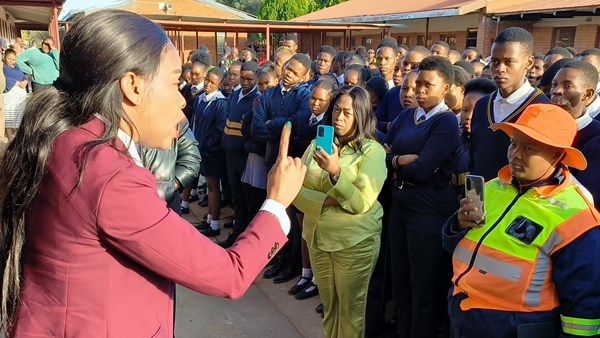 North West Education MEC visits school closed down by gangsters | News Article