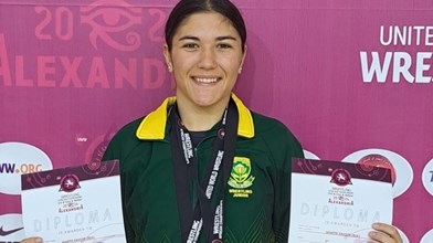 Kimberley-born wrestler takes silver at African Championships | News Article
