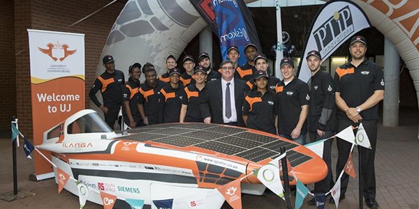 First solar car to cross the border into Sub-Saharan Africa leaves Jhb | News Article