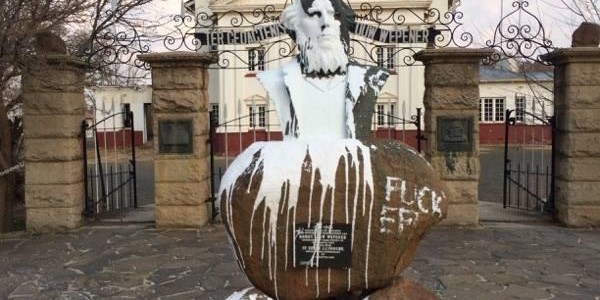 Locals clean vandalised Louw Wepener statue Locals clean vandalised Louw Wepener statue | News Article
