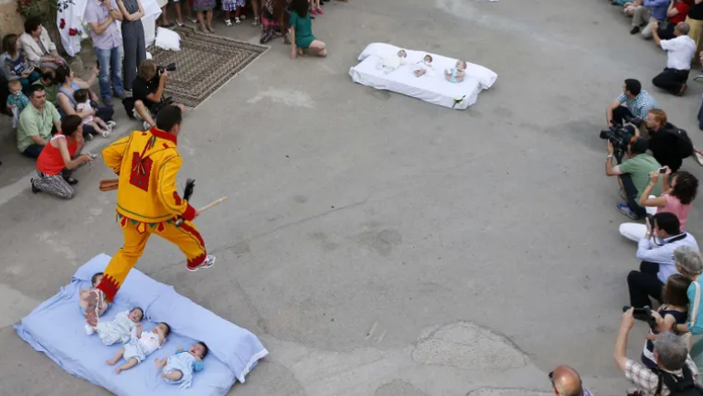 Weird Wide Web - The Baby-Jumping Festival Weird Wide Web - The Baby-Jumping Festival | News Article
