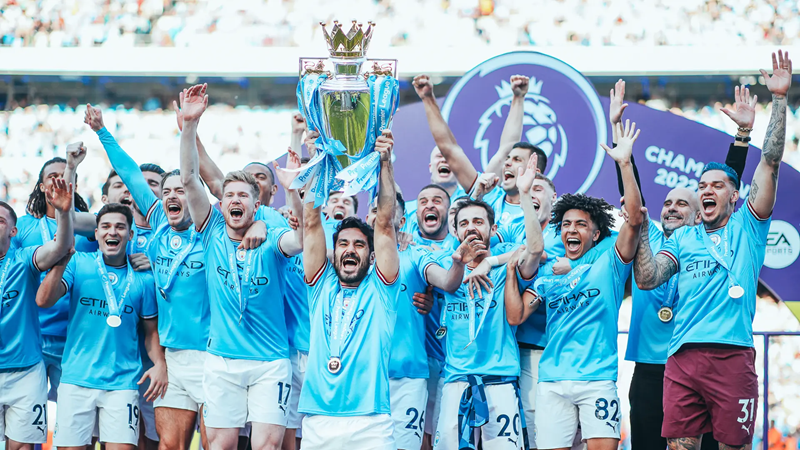 City win third straight Premiership title | News Article