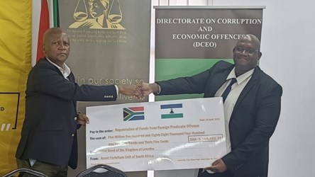 South Africa returns millions stolen from Lesotho government South Africa returns millions stolen from Lesotho government | News Article
