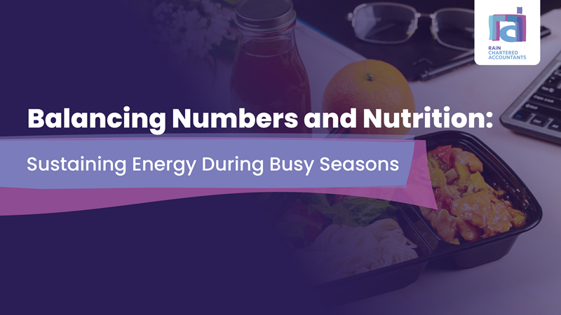 Balancing nutrition: Sustaining energy during busy seasons Balancing nutrition: Sustaining energy during busy seasons | News Article