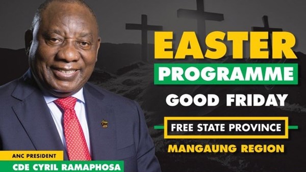 Ramaphosa arrives in Bloemfontein for Easter programme | News Article