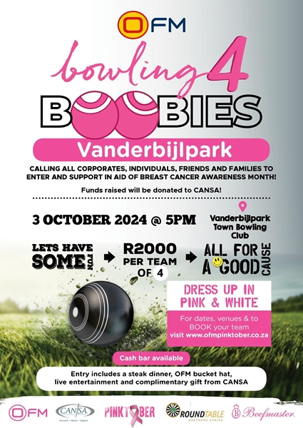 #PinkTober: Sluit aan by Bowling4Boobies op Vanderbijlpark | News Article