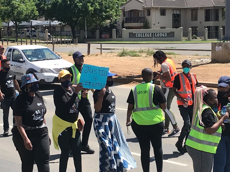 UFS students march over student deaths #JusticeForLitemba | News Article