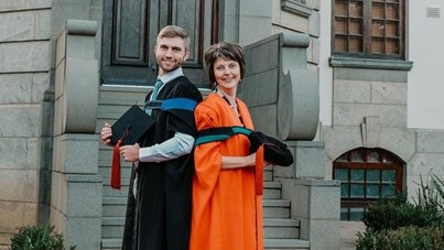 Thirty years apart, mother and son graduate and receive same medal Thirty years apart, mother and son graduate and receive same medal | News Article