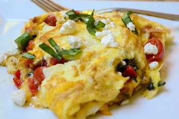 Your Weekend Breakfast Recipe - Greek Omelet with Asparagus and Feta Cheese | Blog Post
