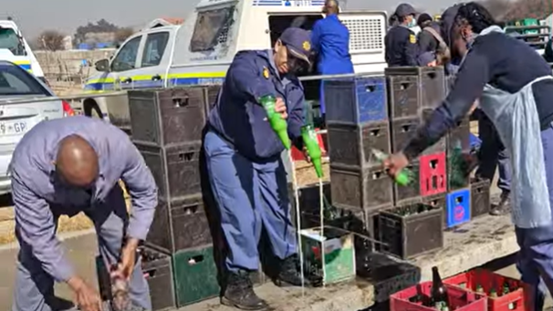 Vereeniging police dispose of 17,000L of alcohol | News Article