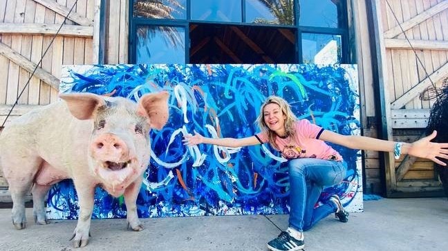 Weird Wide Web - Painting made by a pig sells for R400000 Weird Wide Web - Painting made by a pig sells for R400000 | News Article