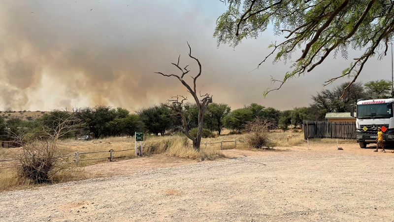 Kgalagadi-park loop deur onder veldbrand | News Article