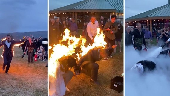 Weird Wide Web - A fiery wedding Weird Wide Web - A fiery wedding | News Article