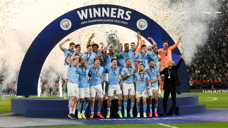 Manchester City win Champions League for the treble | News Article